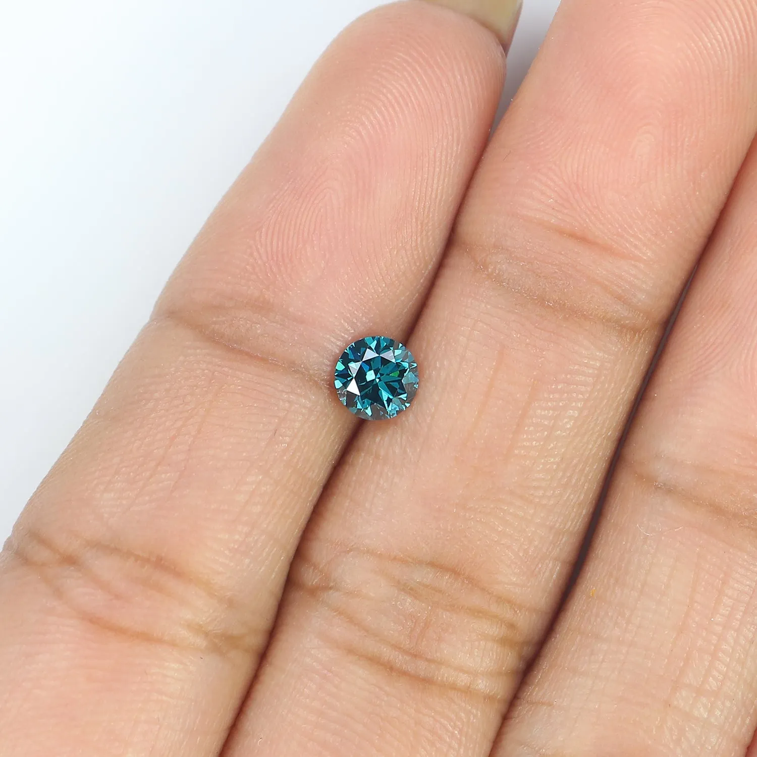 0.40 Ct Natural Loose Round Shape Diamond Blue Color Round Cut Diamond 4.60 MM Natural Loose Diamond Round Brilliant Cut Diamond