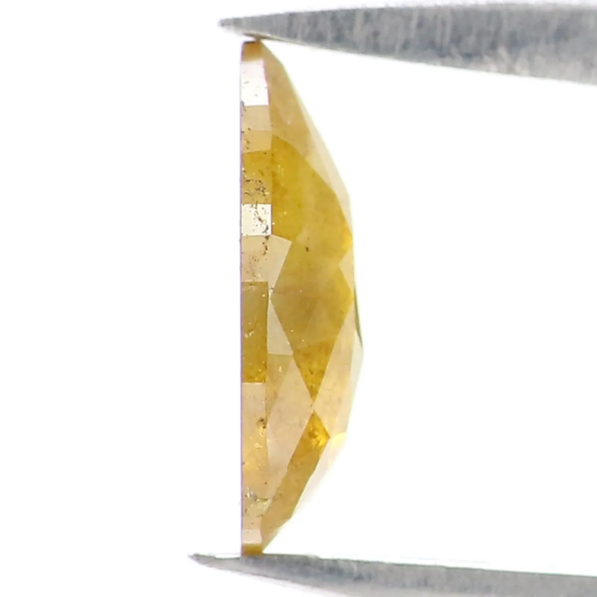 0.55 CT Natural Loose Pear Shape Diamond Yellow Color Pear Shape Diamond 7.60 MM Natural Loose Yellow Diamond Pear Rose Cut Diam