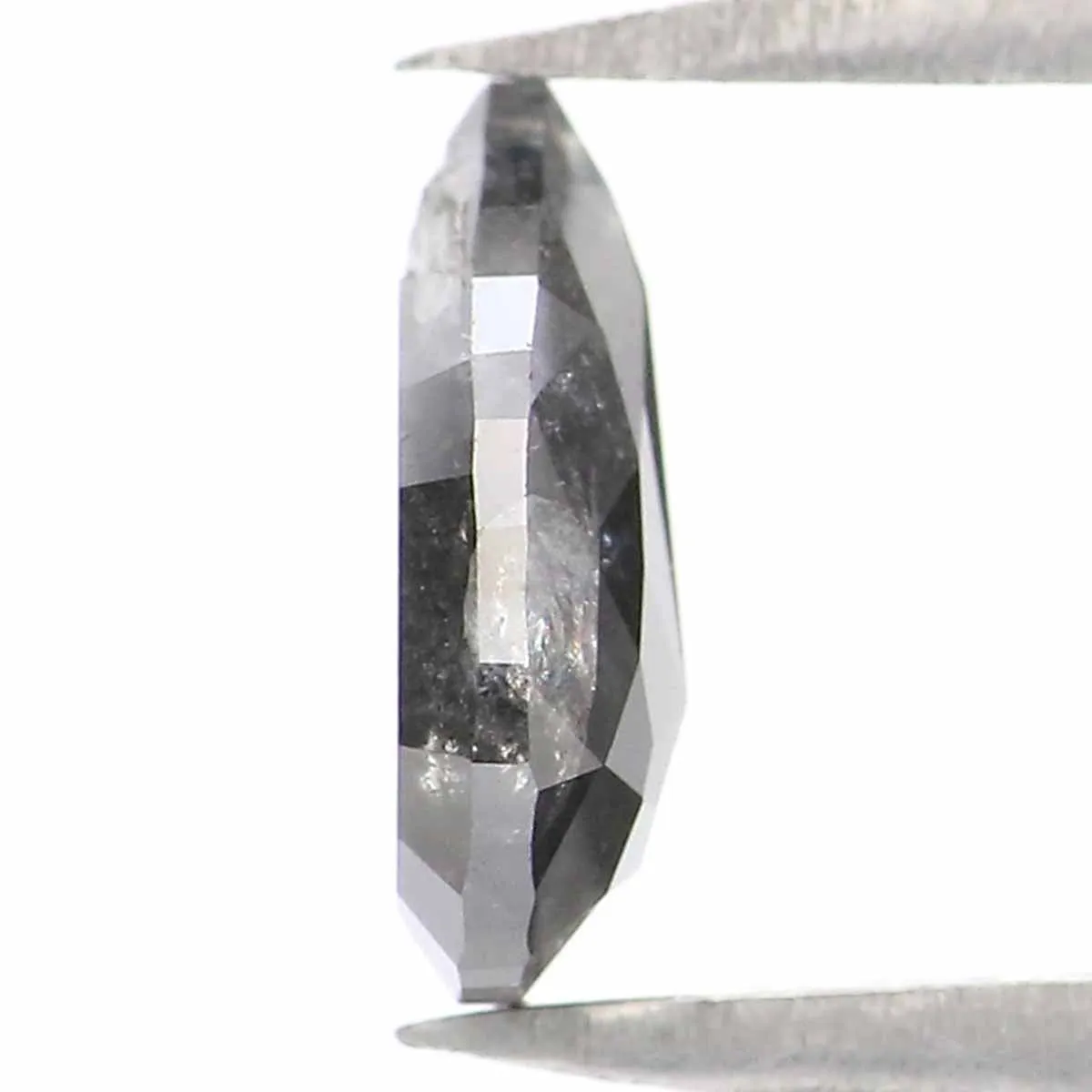 0.67 Ct Natural Loose Pear Shape Diamond Salt And Pepper Pear Cut Diamond 7.30 MM Natural Loose Diamond Pear Shape Rose Cut Diam