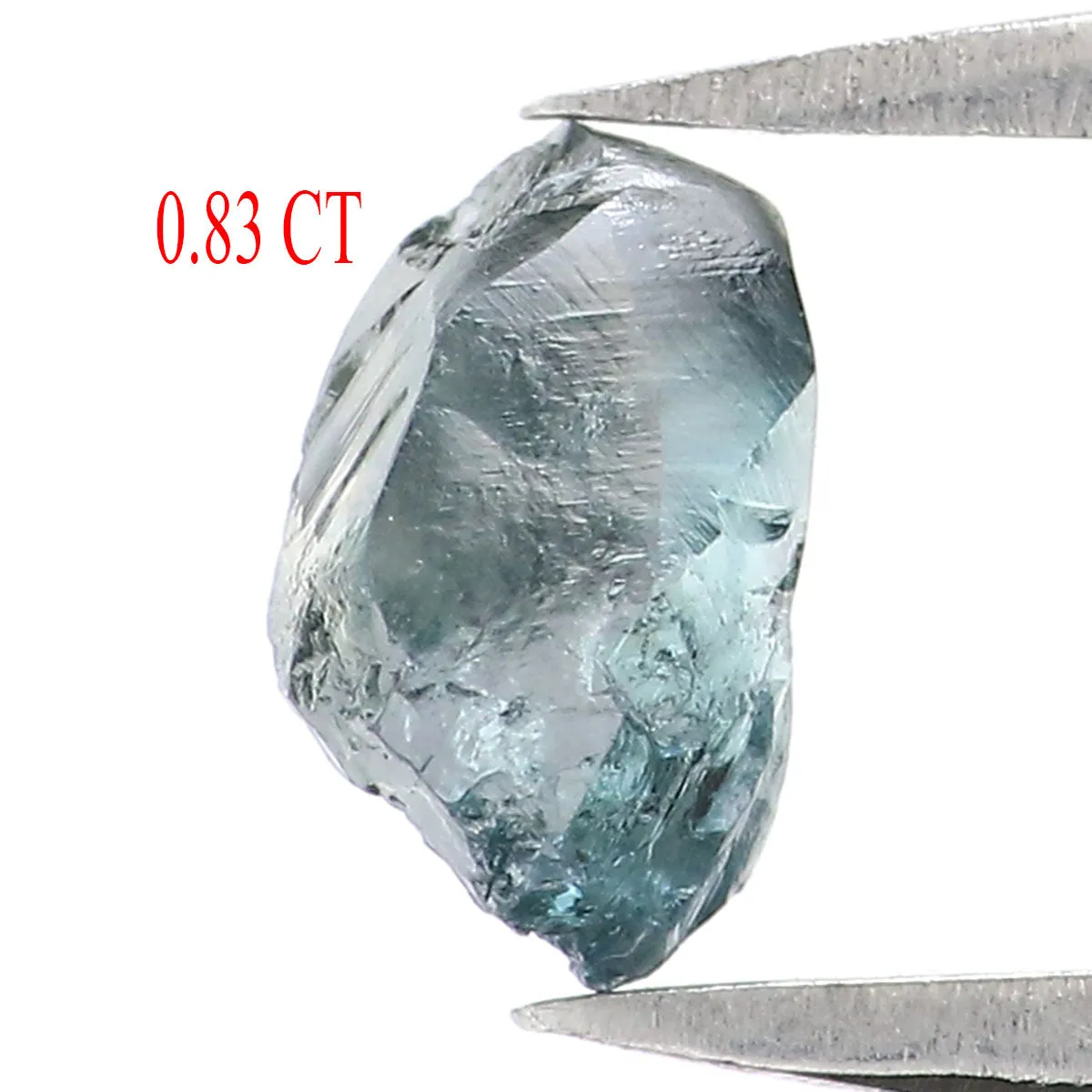 0.83 CT Natural Loose Rough Shape Diamond Blue Color Rough Cut Diamond 6.65 MM Natural Loose Blue Diamond Rough Irregular Cut Di