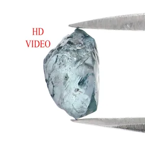 0.83 CT Natural Loose Rough Shape Diamond Blue Color Rough Cut Diamond 6.65 MM Natural Loose Blue Diamond Rough Irregular Cut Di