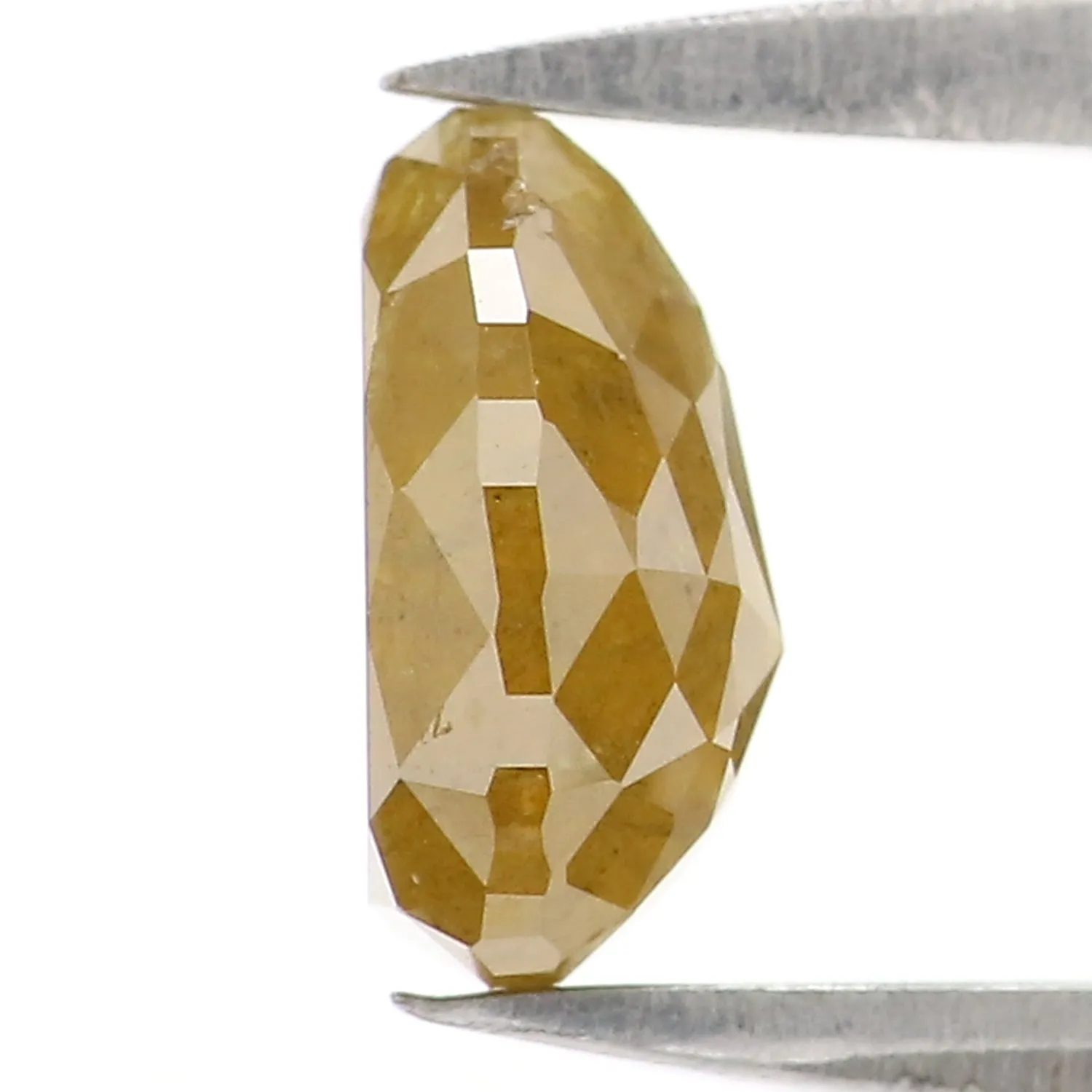 0.93 CT Natural Loose Pear Shape Diamond Yellow Color Pear Shape Diamond 6.75 MM Natural Loose Yellow Diamond Pear Rose Cut Diam