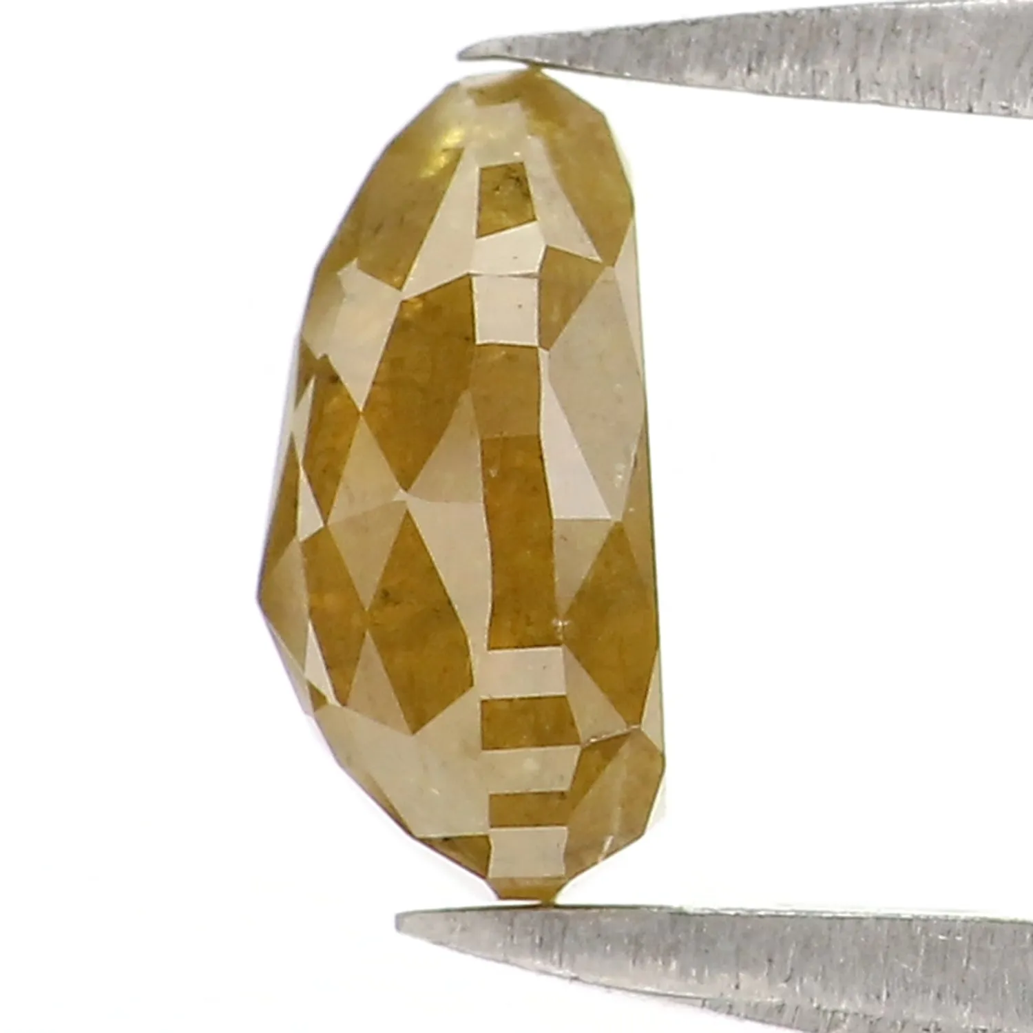 0.93 CT Natural Loose Pear Shape Diamond Yellow Color Pear Shape Diamond 6.75 MM Natural Loose Yellow Diamond Pear Rose Cut Diam