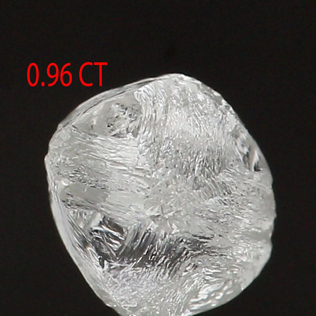 0.96 CT Natural Loose Rough Shape Diamond White-F Color Rough Cut Diamond 5.45 MM Natural White-F Diamond Rough Irregular Cut Di