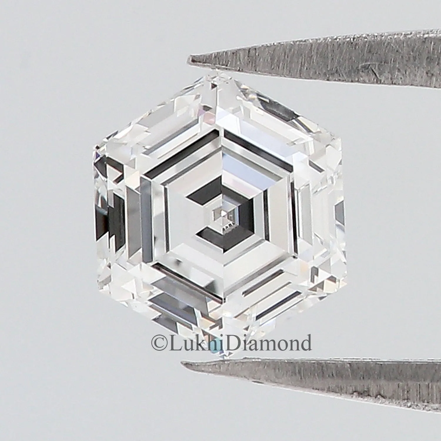 1 CT Hexagon Brilliant Cut Lab Grown Diamond Lab Created Loose Diamond Hexagon CVD Diamond Lab Made Hexagon for Engagement Ring 