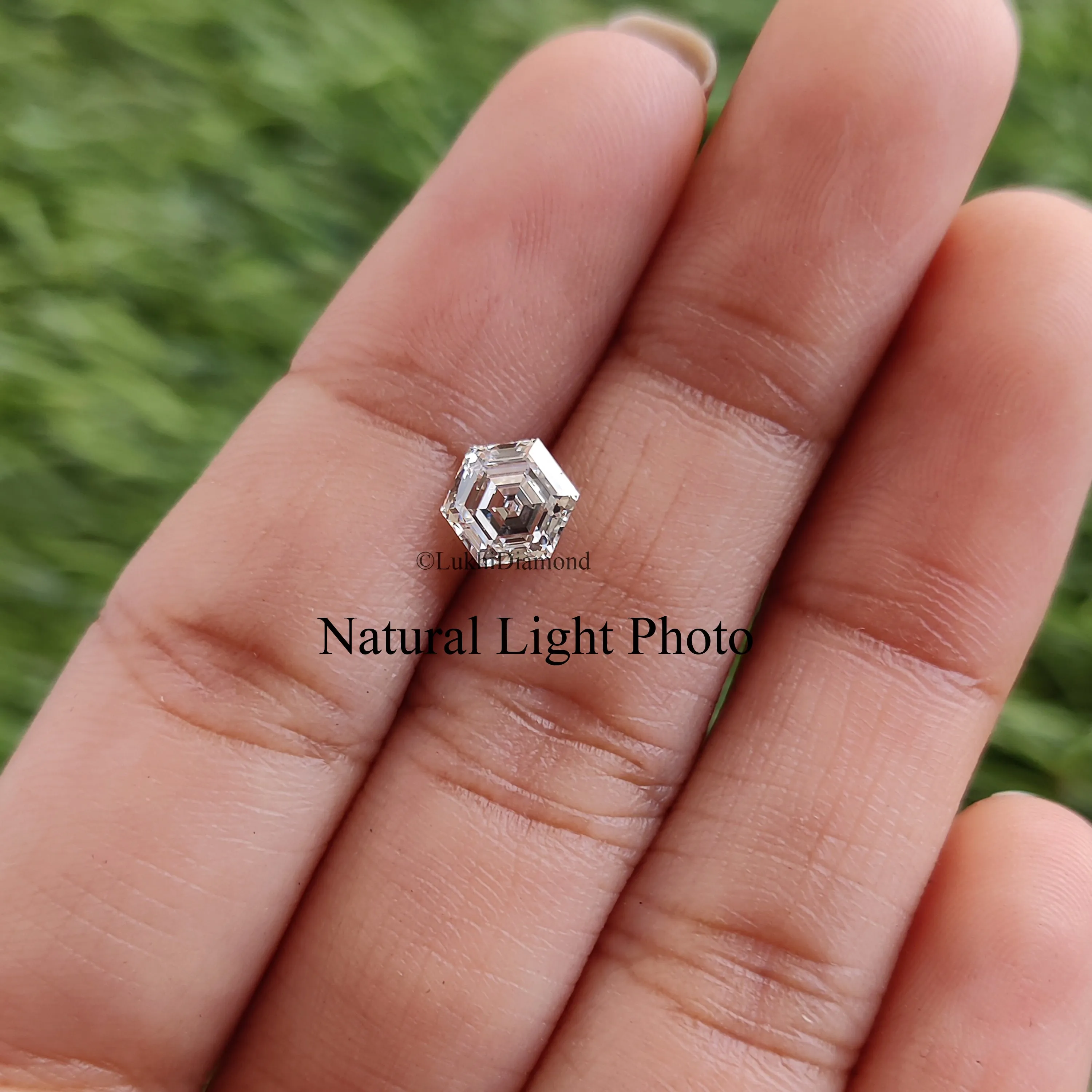 1 CT Hexagon Brilliant Cut Lab Grown Diamond Lab Created Loose Diamond Hexagon CVD Diamond Lab Made Hexagon for Engagement Ring 