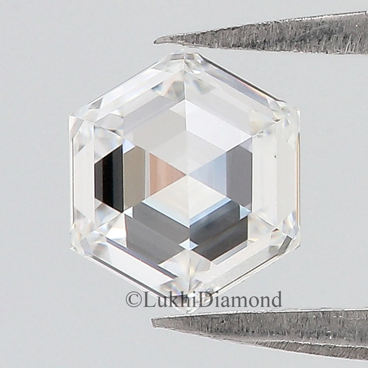 1 CT Hexagon Brilliant Cut Lab Grown Diamond Lab Created Loose Diamond Hexagon CVD Diamond Lab Made Hexagon for Engagement Ring 