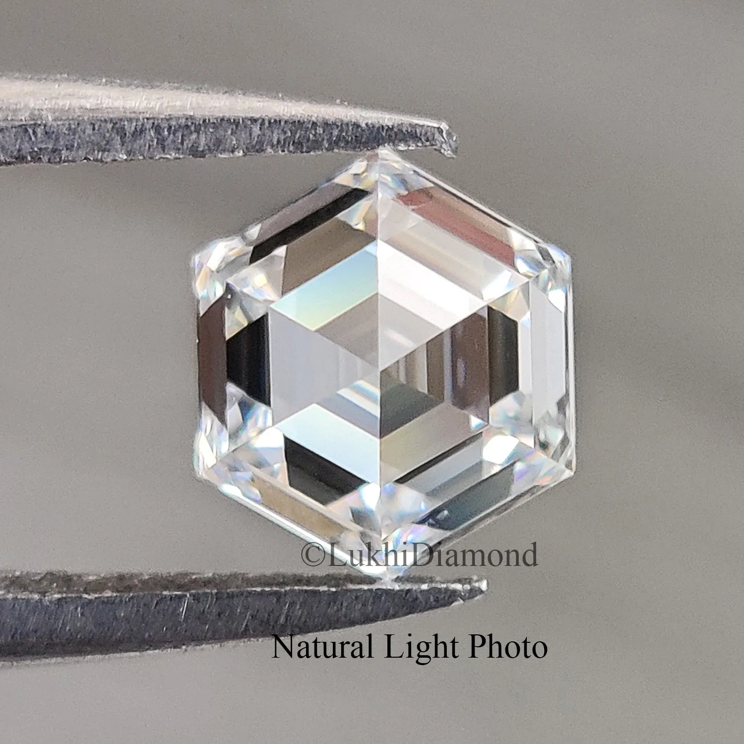 1 CT Hexagon Brilliant Cut Lab Grown Diamond Lab Created Loose Diamond Hexagon CVD Diamond Lab Made Hexagon for Engagement Ring 