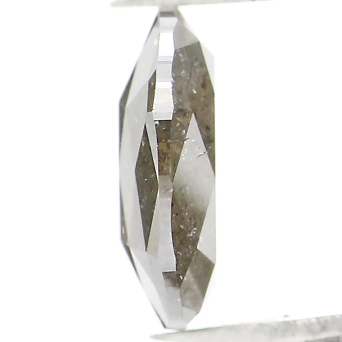 1.01 Ct Natural Loose Oval Shape Diamond Salt And Pepper Oval Cut Diamond 7.40 MM Natural Loose Diamond Oval Shape Rose Cut Diam