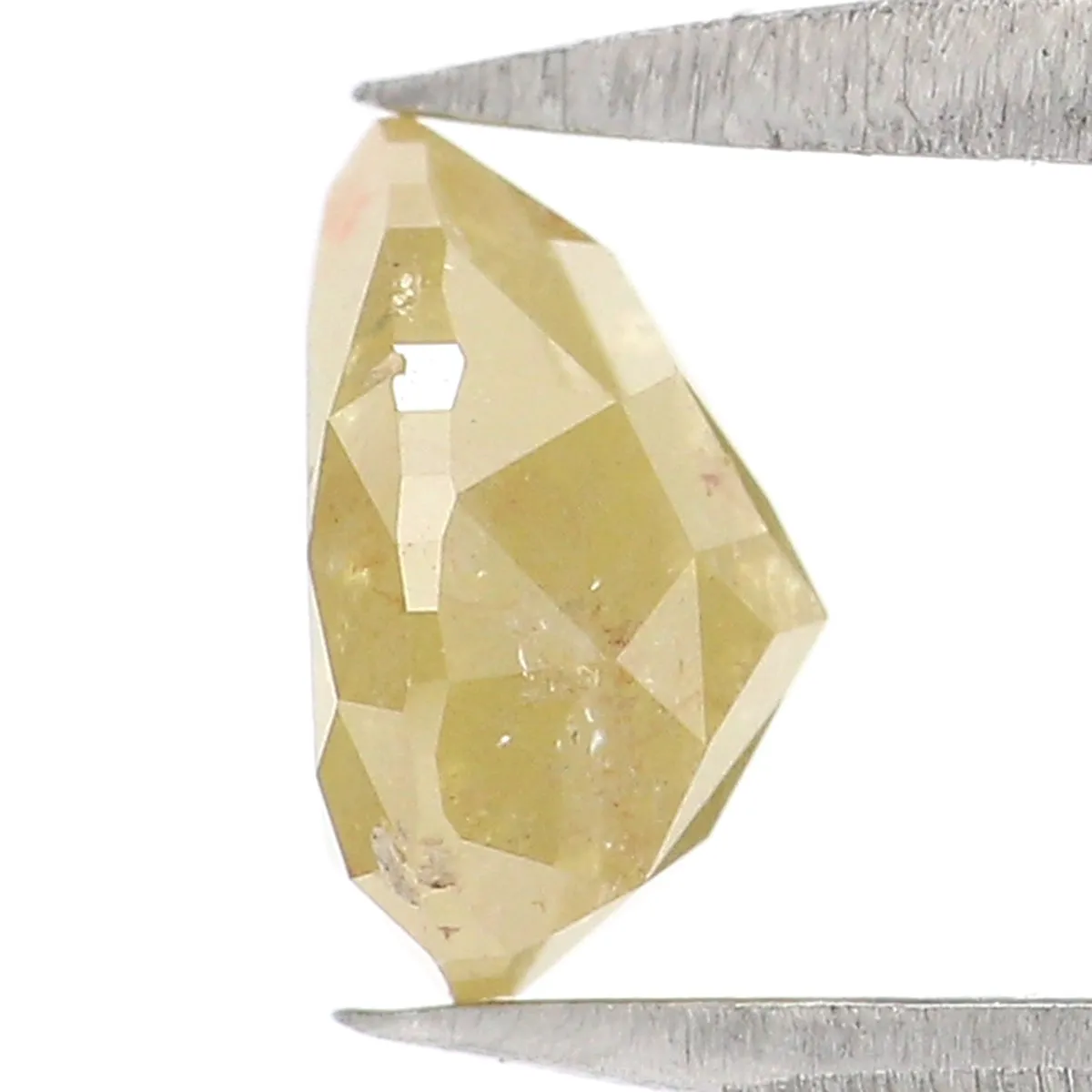 1.02 CT Natural Loose Pear Shape Diamond Yellow Color Pear Shape Diamond 6.35 MM Natural Loose Yellow Diamond Pear Rose Cut Diam