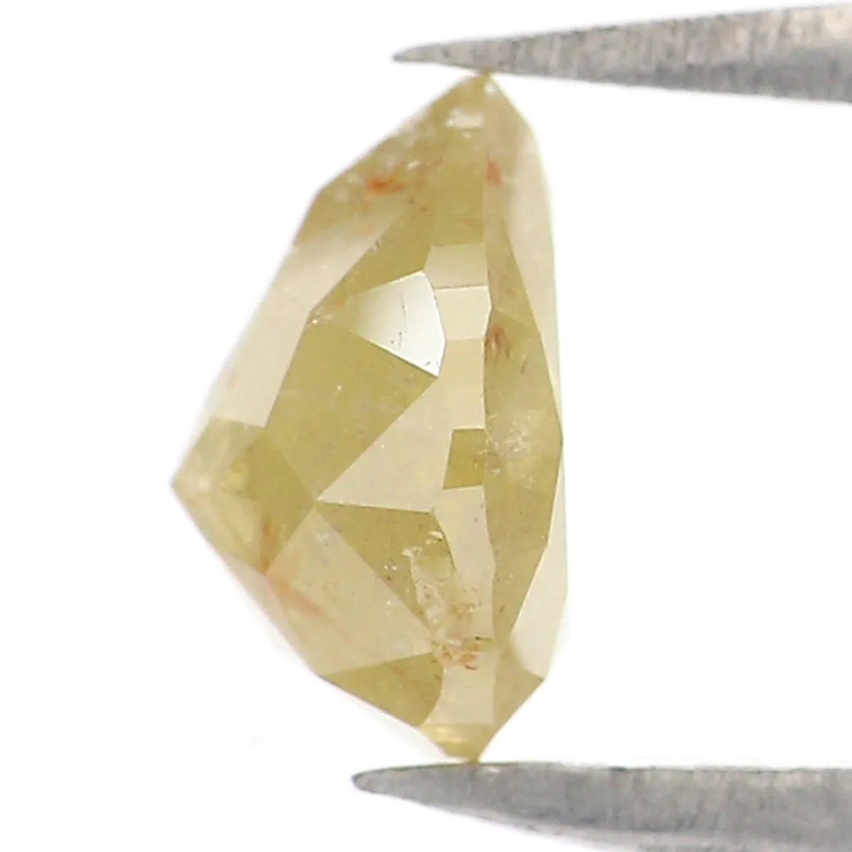 1.02 CT Natural Loose Pear Shape Diamond Yellow Color Pear Shape Diamond 6.35 MM Natural Loose Yellow Diamond Pear Rose Cut Diam