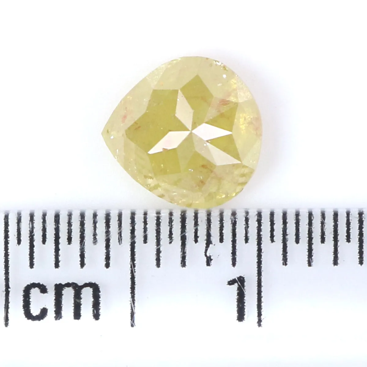 1.02 CT Natural Loose Pear Shape Diamond Yellow Color Pear Shape Diamond 6.35 MM Natural Loose Yellow Diamond Pear Rose Cut Diam