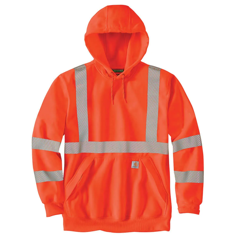 104987 - Carhartt Men's High-Vis Loose Fit Midweight Hooded Class-3 Sweatshirt