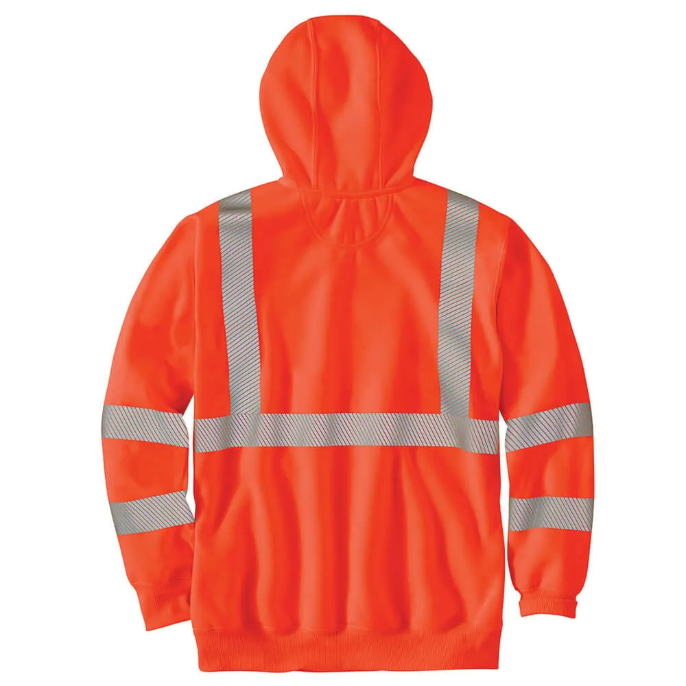 104987 - Carhartt Men's High-Vis Loose Fit Midweight Hooded Class-3 Sweatshirt