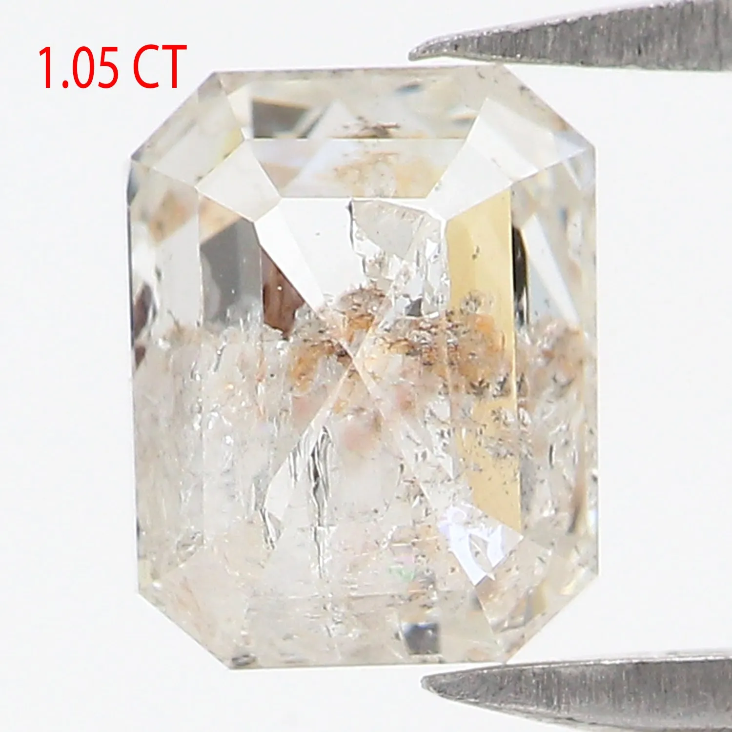 1.05 CT Natural Loose Emerald Shape Diamond White - G Color Emerald Cut Diamond 6.30 MM Natural Loose Emerald Shape Rose Cut Dia