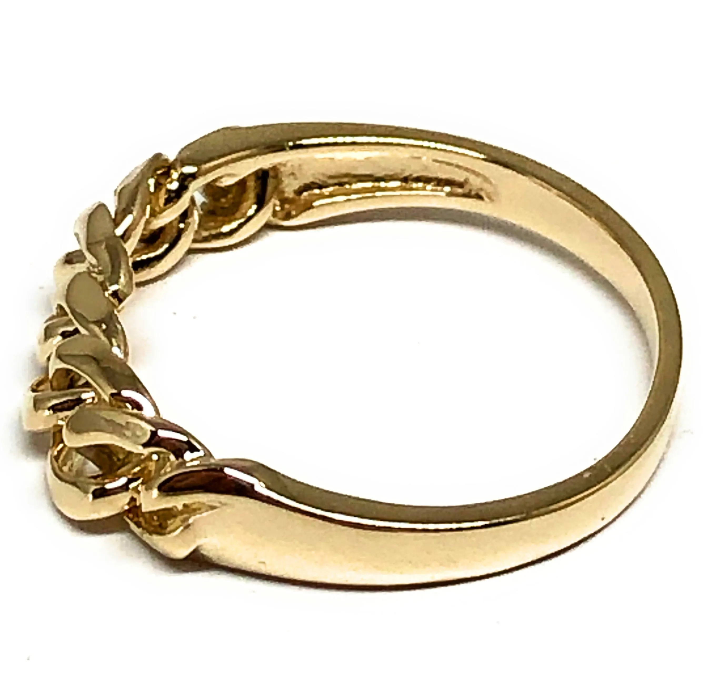 10k Solid Gold Cuban Loose Link Ring (FC 124)