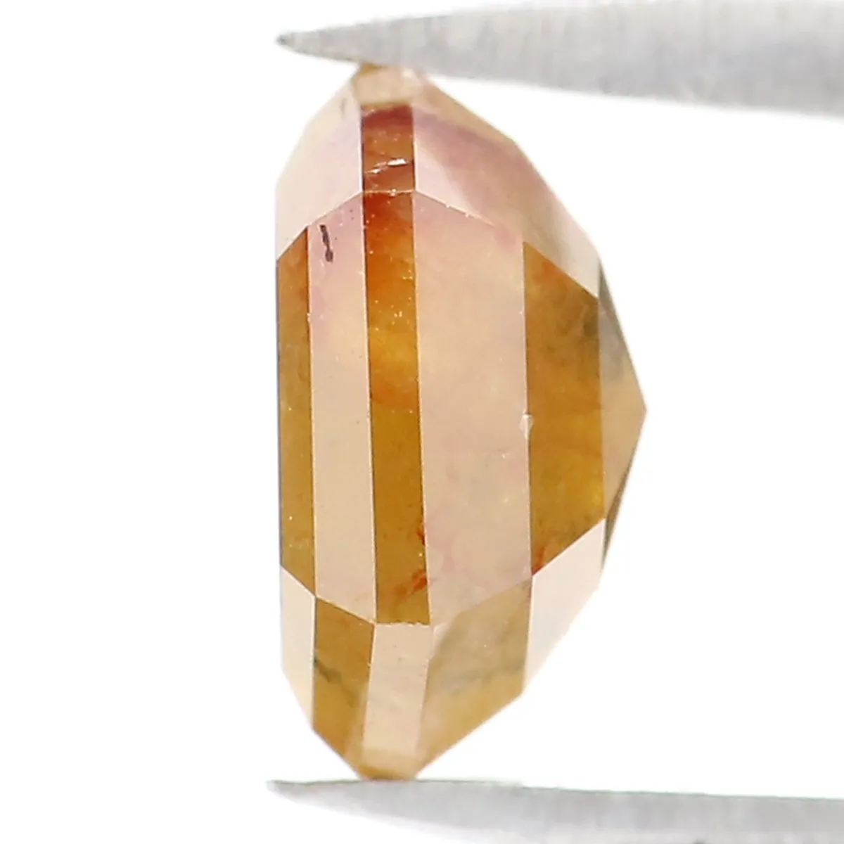 1.17 CT Natural Loose Hexagon Shape Diamond Yellow Color Hexagon Cut Diamond 6.85 MM Natural Loose Hexagon Shape Rose Cut Diamon