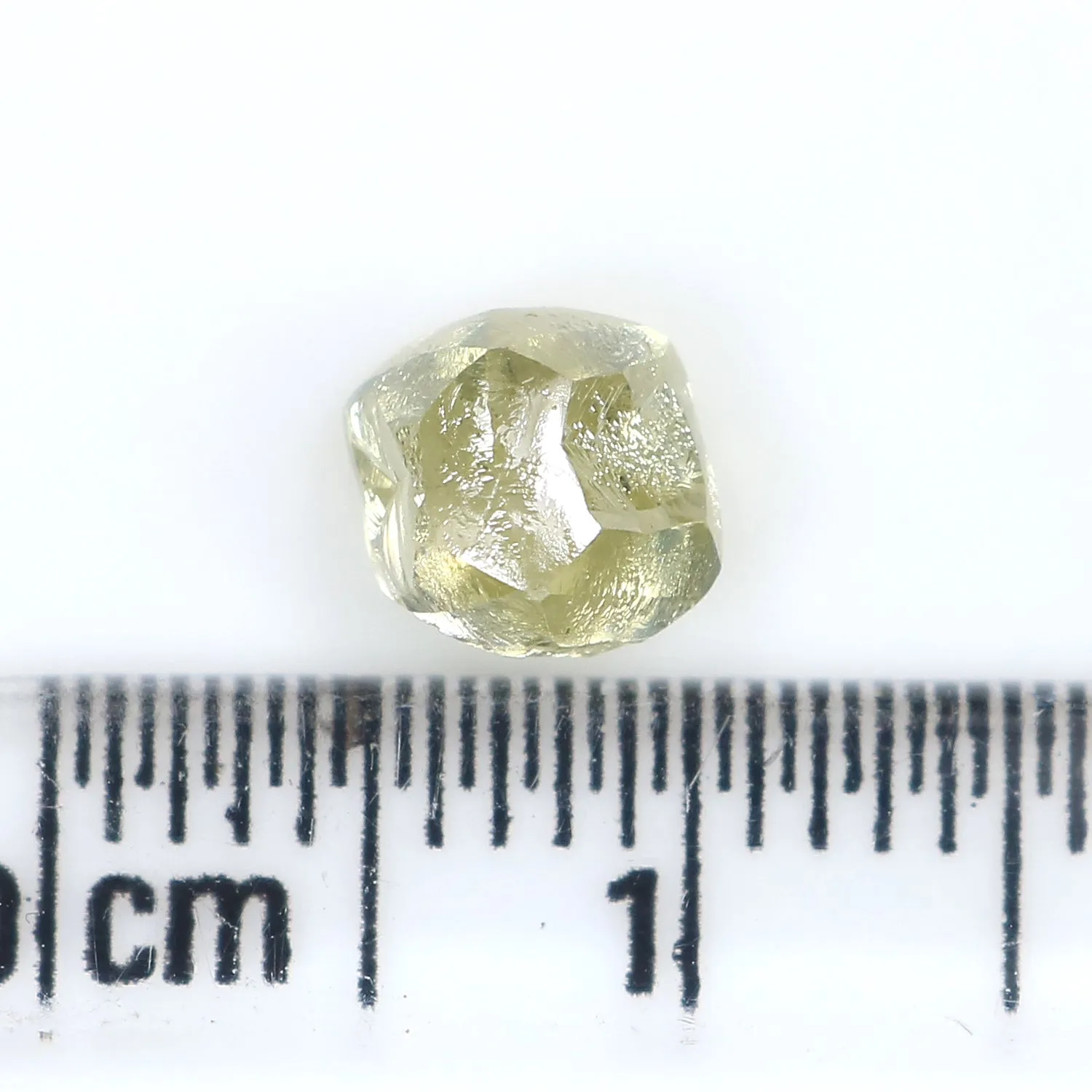 1.30 CT Natural Loose Rough Shape Diamond Light Yellow Color Rough Diamond 6.25 MM Natural Loose Yellow Diamond Rough Irregular 