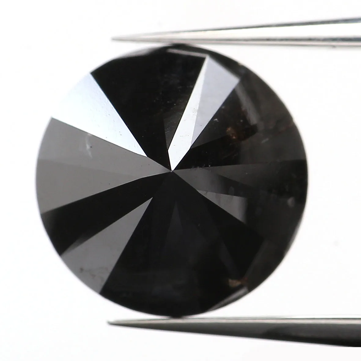 4.23 Ct Natural Loose Round Shape Diamond Black Color Round Cut Diamond 9.65 MM Natural Loose Diamond Round Brilliant Cut Diamon