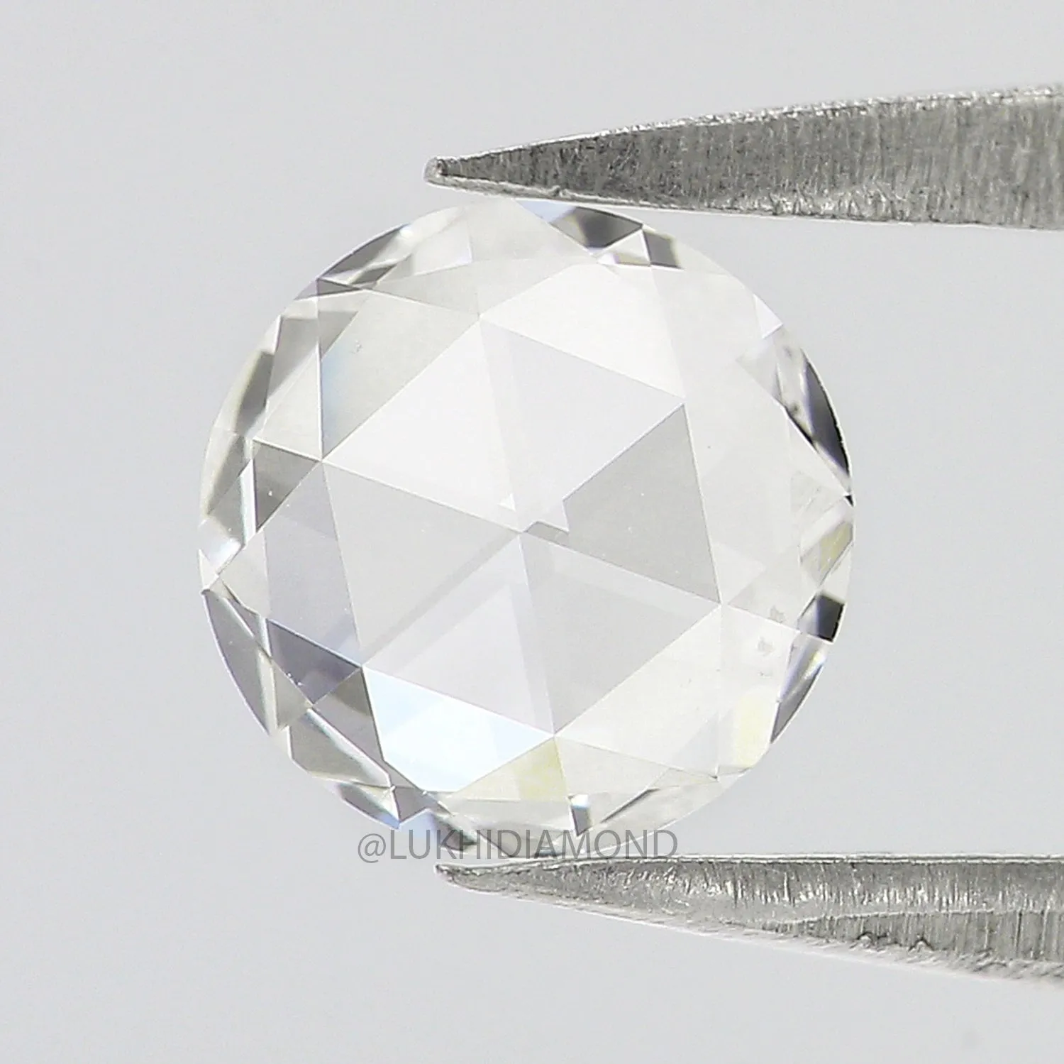 5.00 mm, 5.50 mm, 6.00 mm, Round Rose Cut Lab Grown CVD Diamond Lab Created Loose Diamond for Engagement Ring Q113