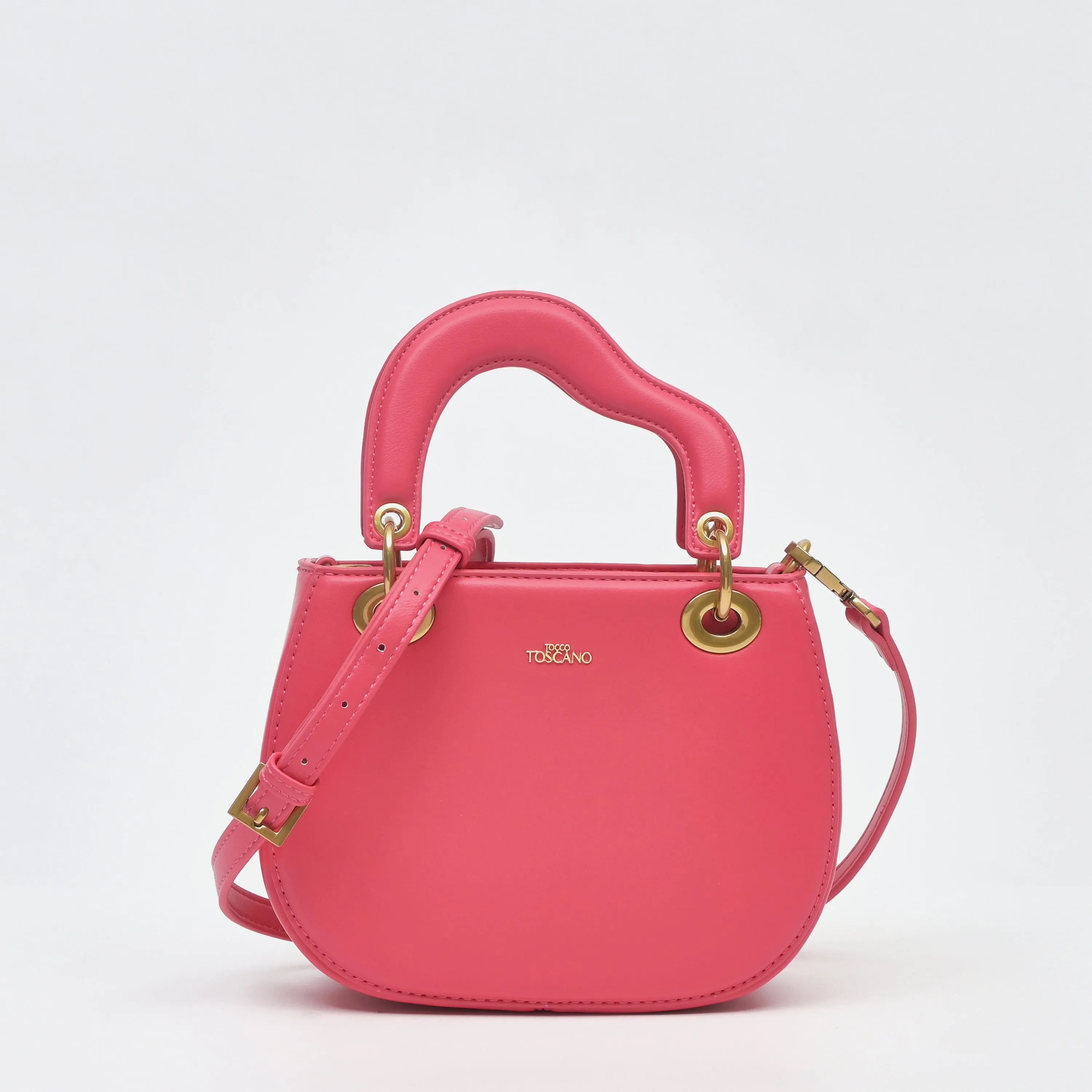 Aimée Wavy Top Handle Bag - TLHB0811PN3MA4