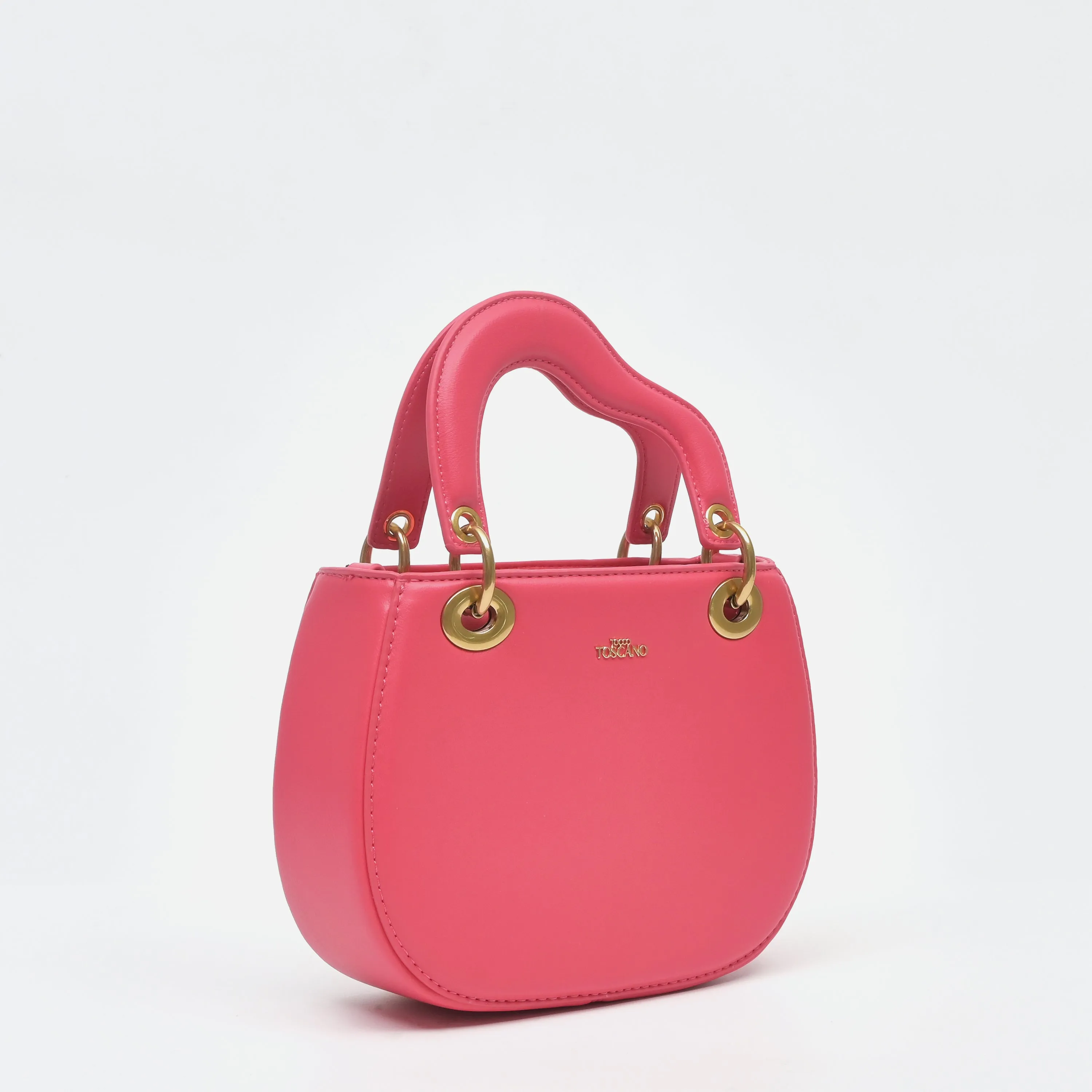 Aimée Wavy Top Handle Bag - TLHB0811PN3MA4