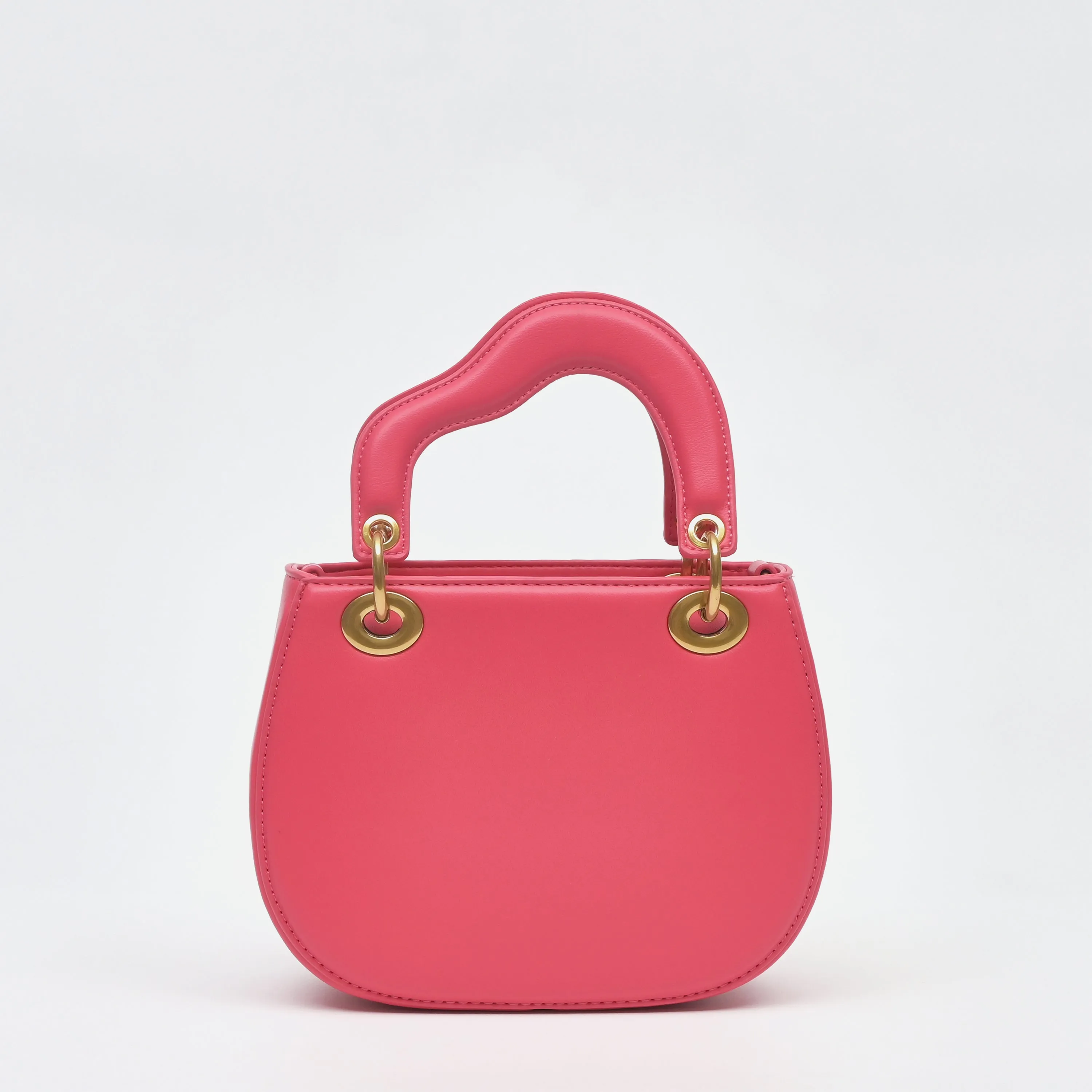 Aimée Wavy Top Handle Bag - TLHB0811PN3MA4