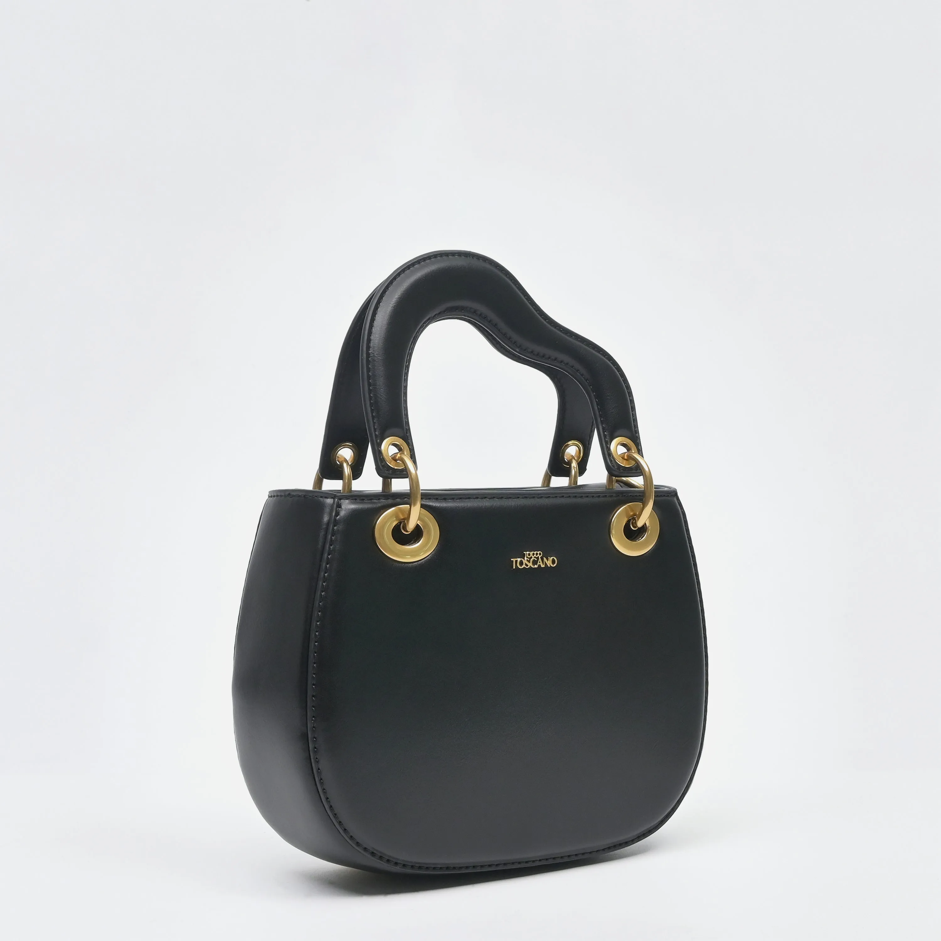 Aimée Wavy Top Handle Bag - TLHB0811PN3MA4