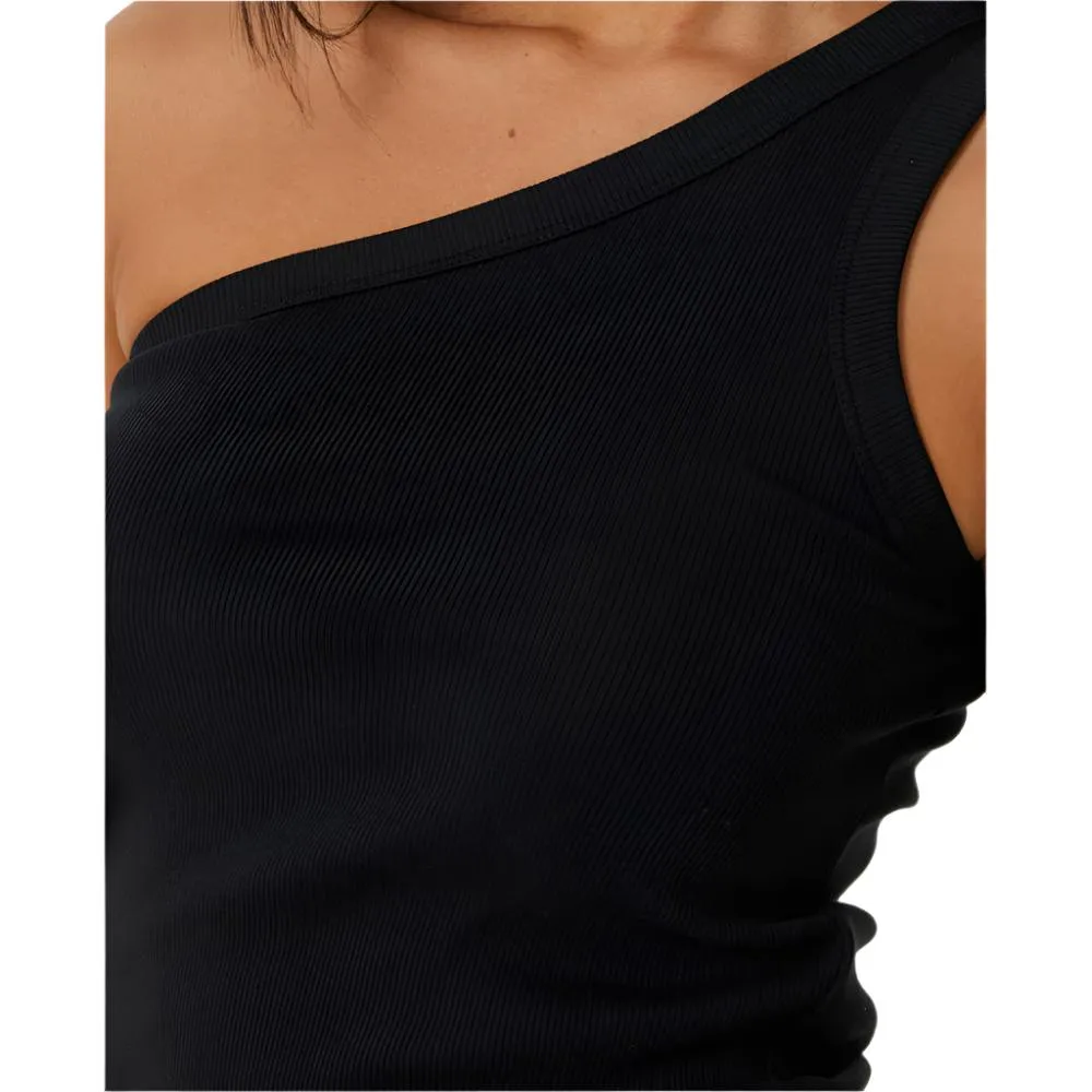 Asymmetrical Ribbed Tank - Womens