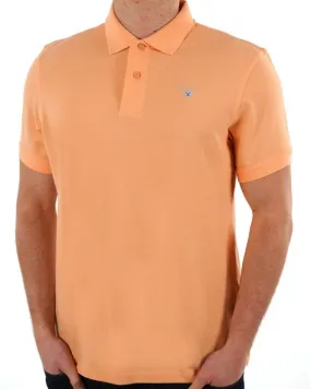 Barbour Washed Sports Polo Coral Sands