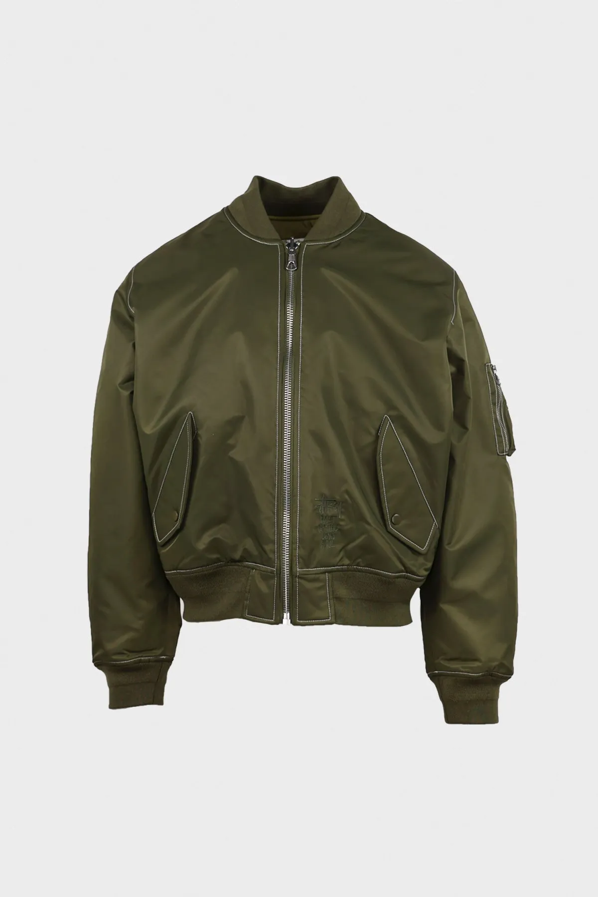 Built Bomber Jacket - Olive