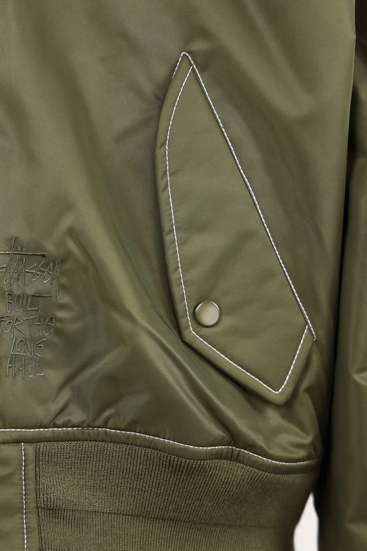 Built Bomber Jacket - Olive