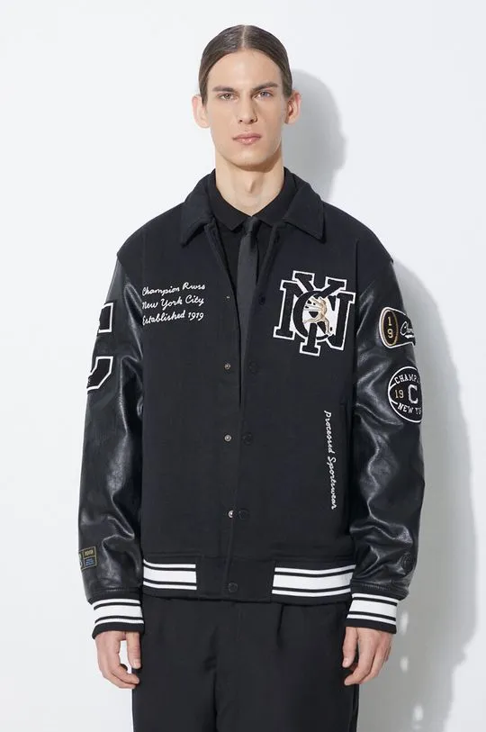 Champion bomber jacket men’s black color