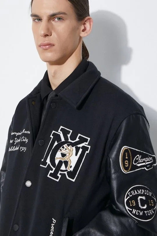 Champion bomber jacket men’s black color