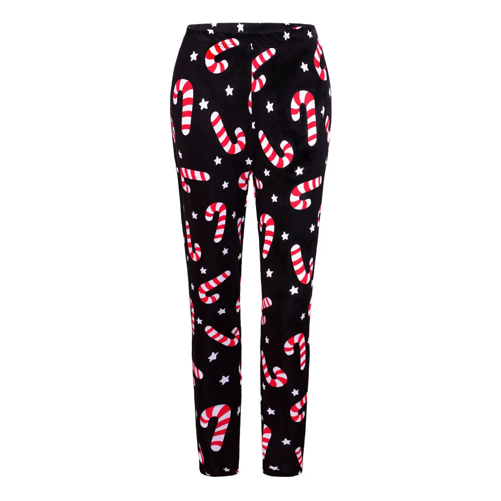 Christmas Costume Printed Slim-fit Trousers