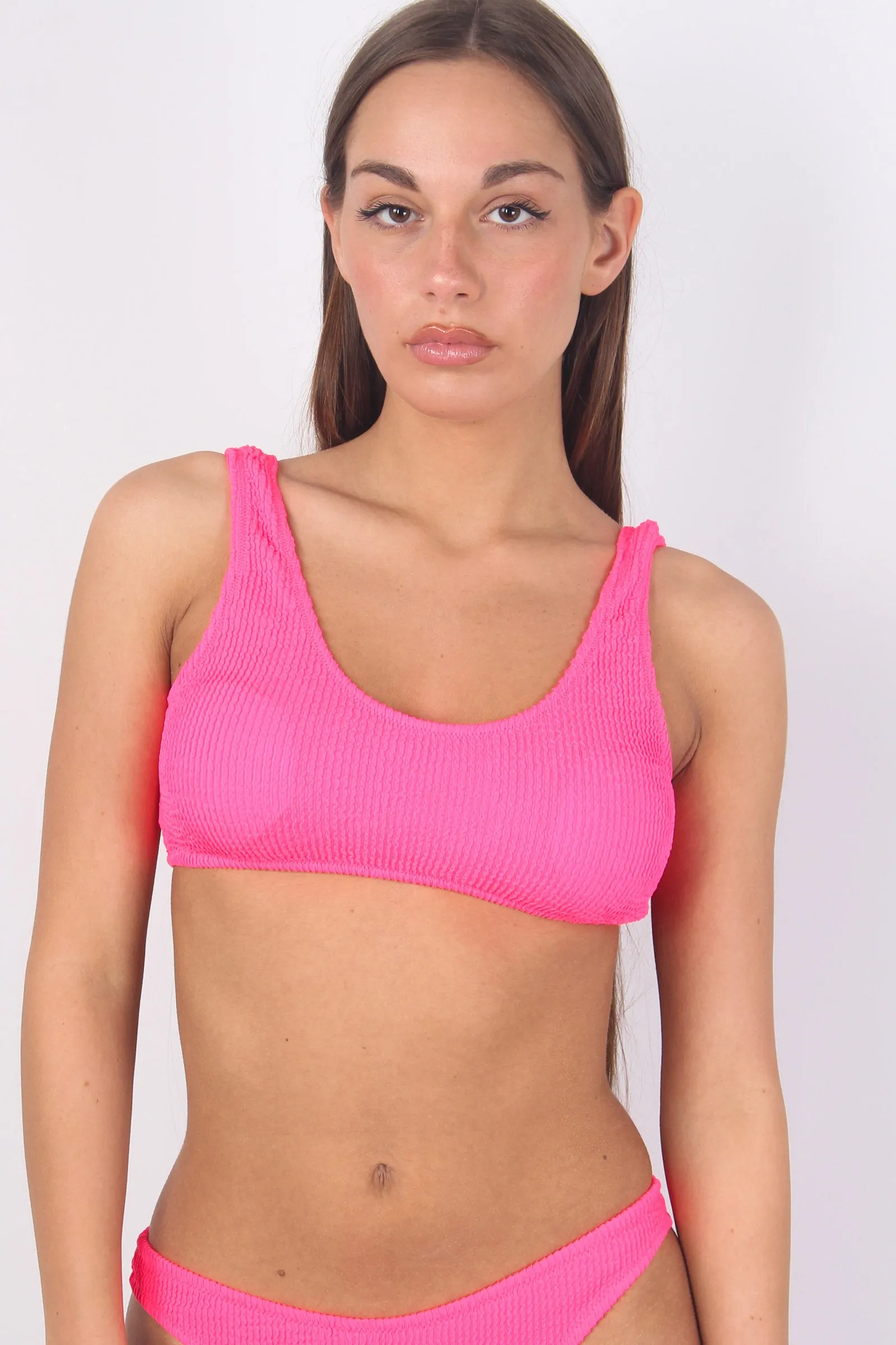 Costume Top Costine Fluo Fucsia