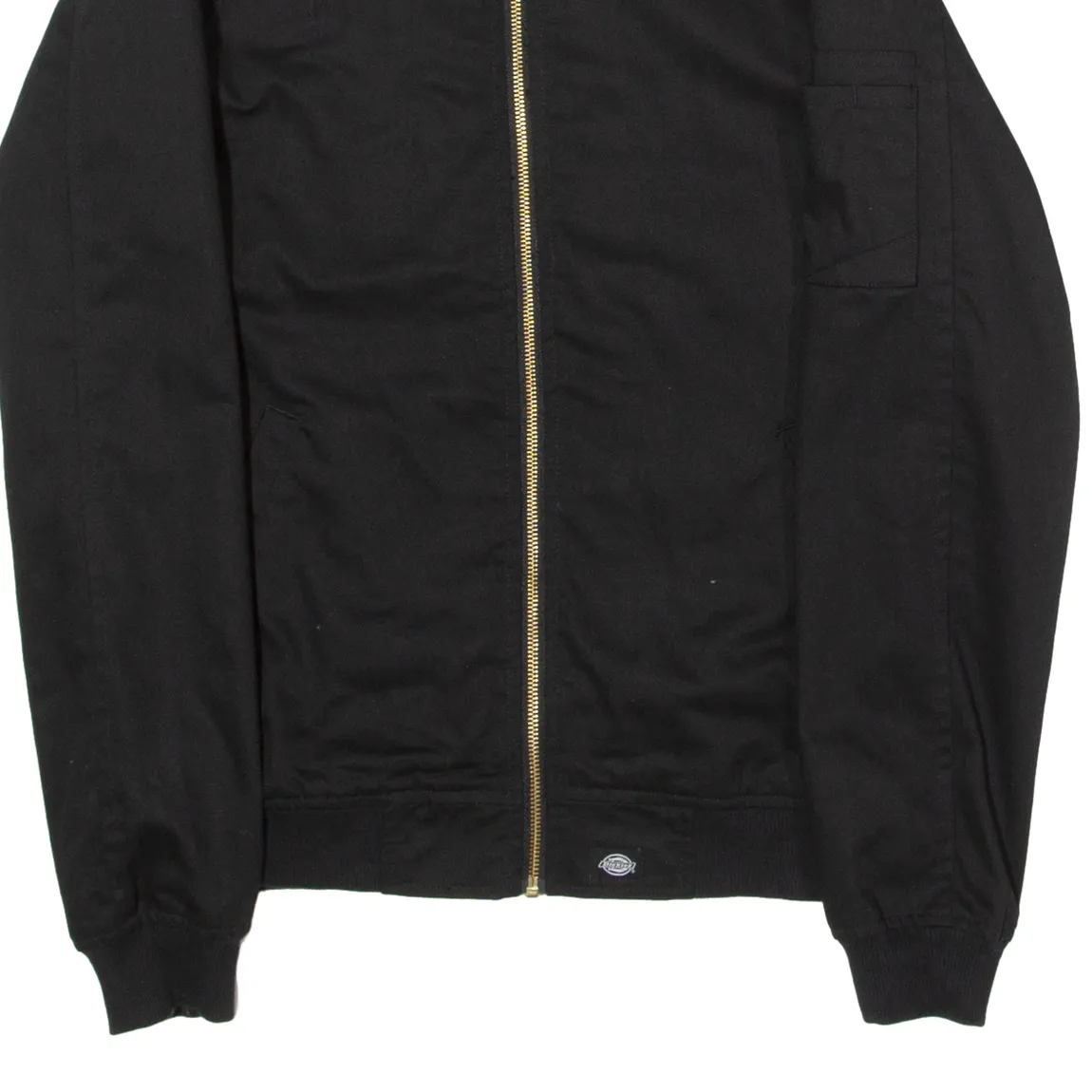 DICKIES Mens Bomber Jacket Black Twill S