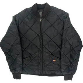 Dickies Quilted Bomber Jacket - Medium - Black Polyester