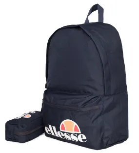 Ellesse Rolby School Backpack & Pencil Case Bag Navy