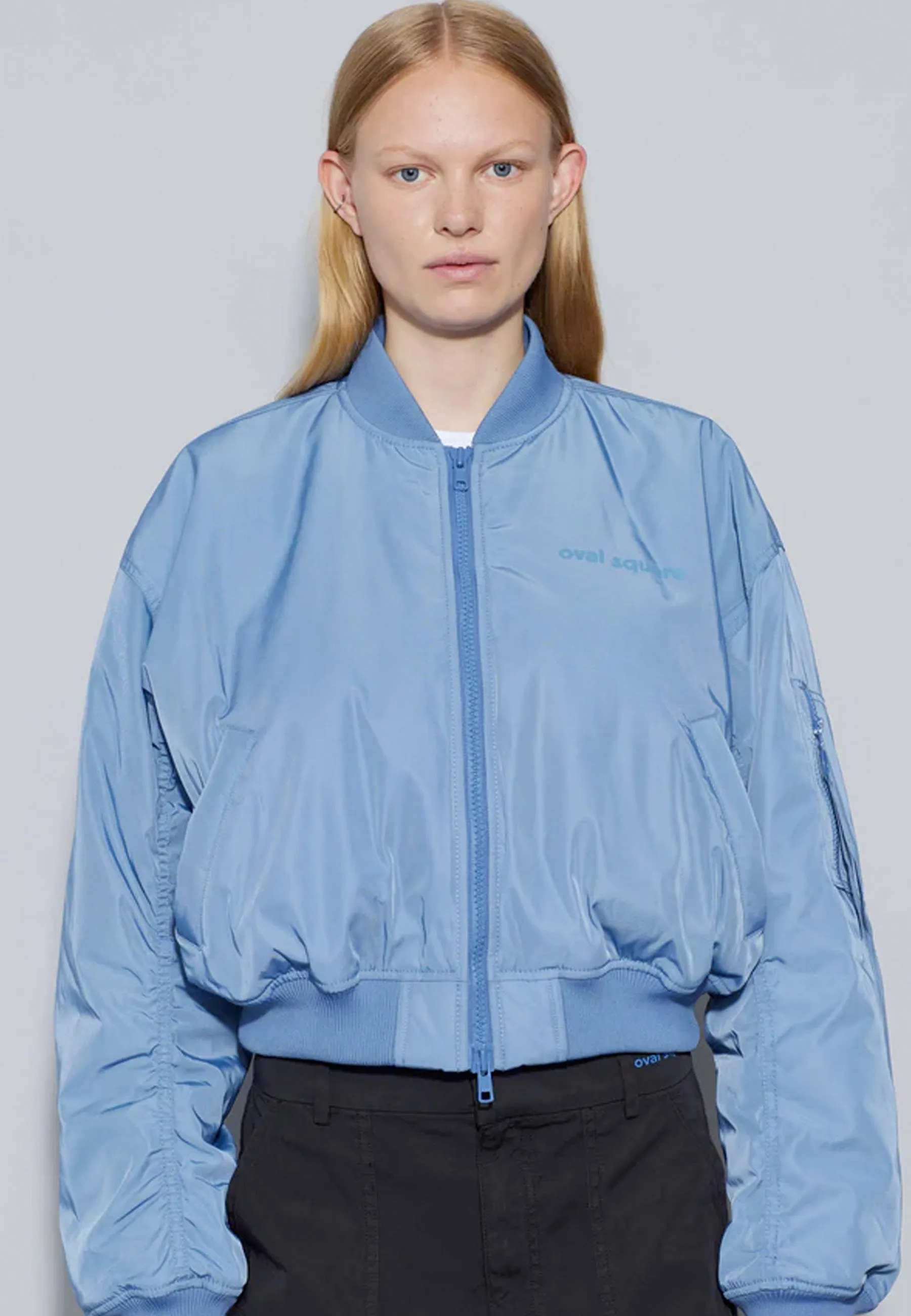 Flight Cropped Bomber - Coronet Blue