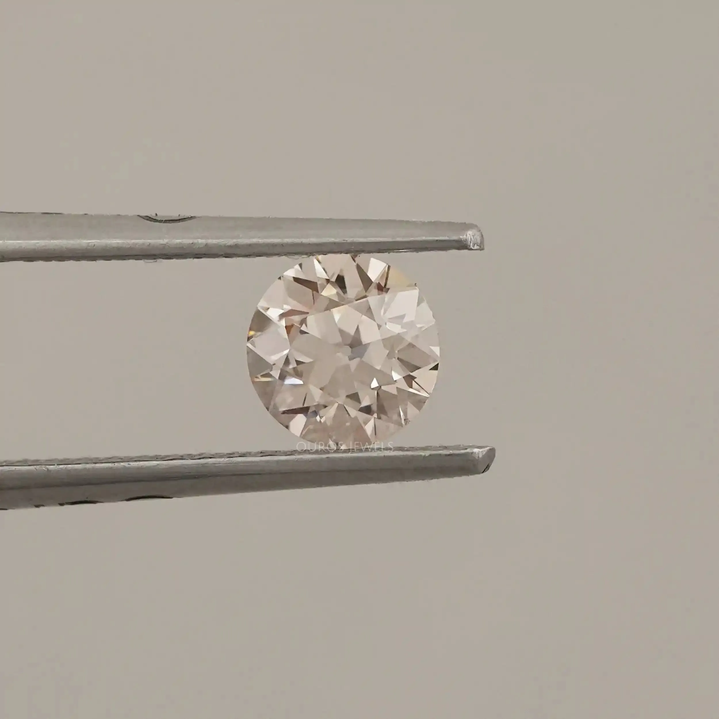 Flower Pattern Old European Round Cut Loose Diamond