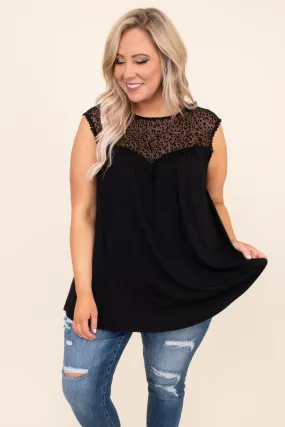 Full Of Class Top, Black