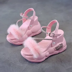 Fur fairy sandal