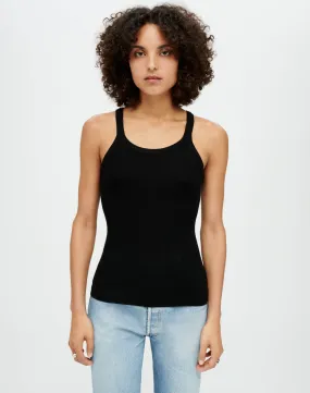 Hanes Ribbed Tank - Black