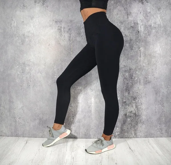 High waist sports yoga Yiwu bottoming cropped pants