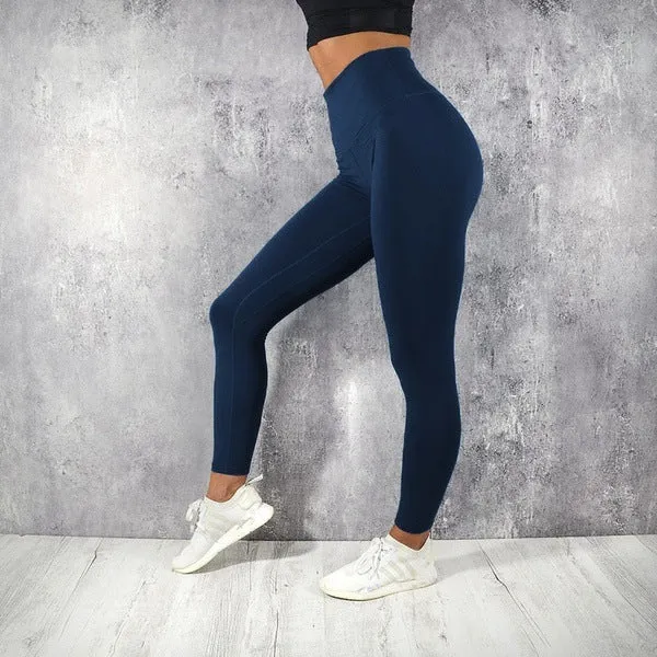 High waist sports yoga Yiwu bottoming cropped pants