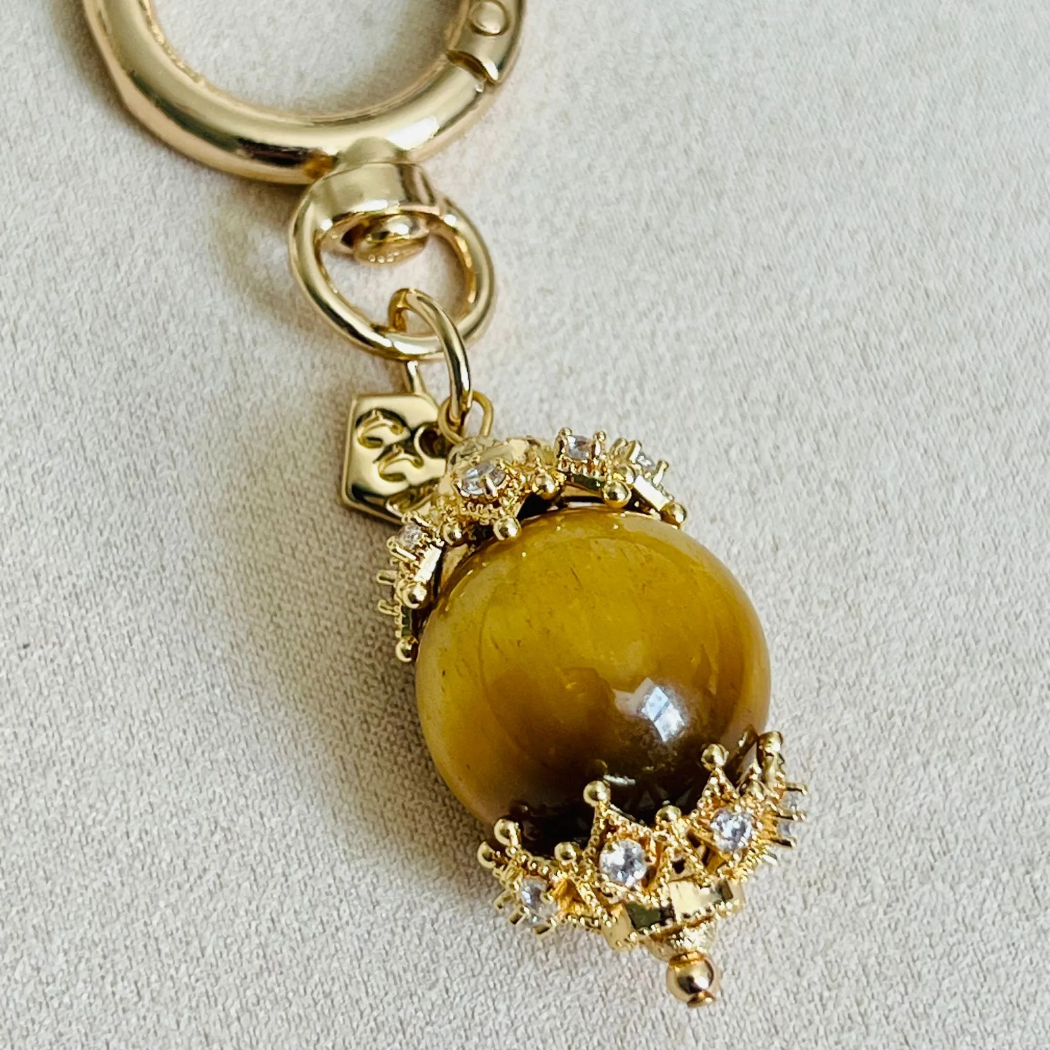 Honey Tigereye Bag Charm/Key Ring