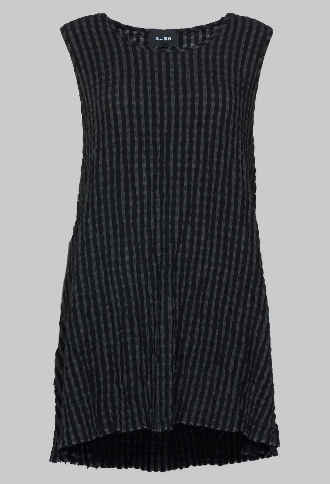 Horri Tunic in Grey and Black Stripe