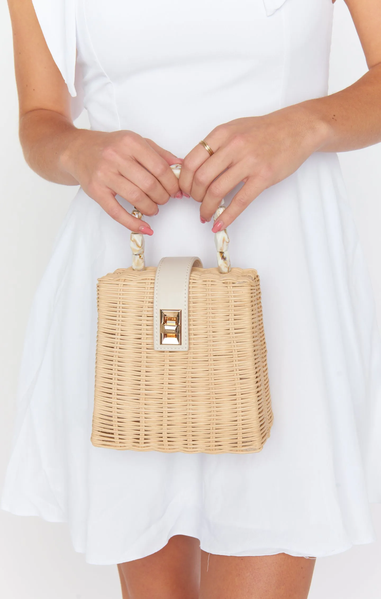 Jordie Straw Bag ~ Natural