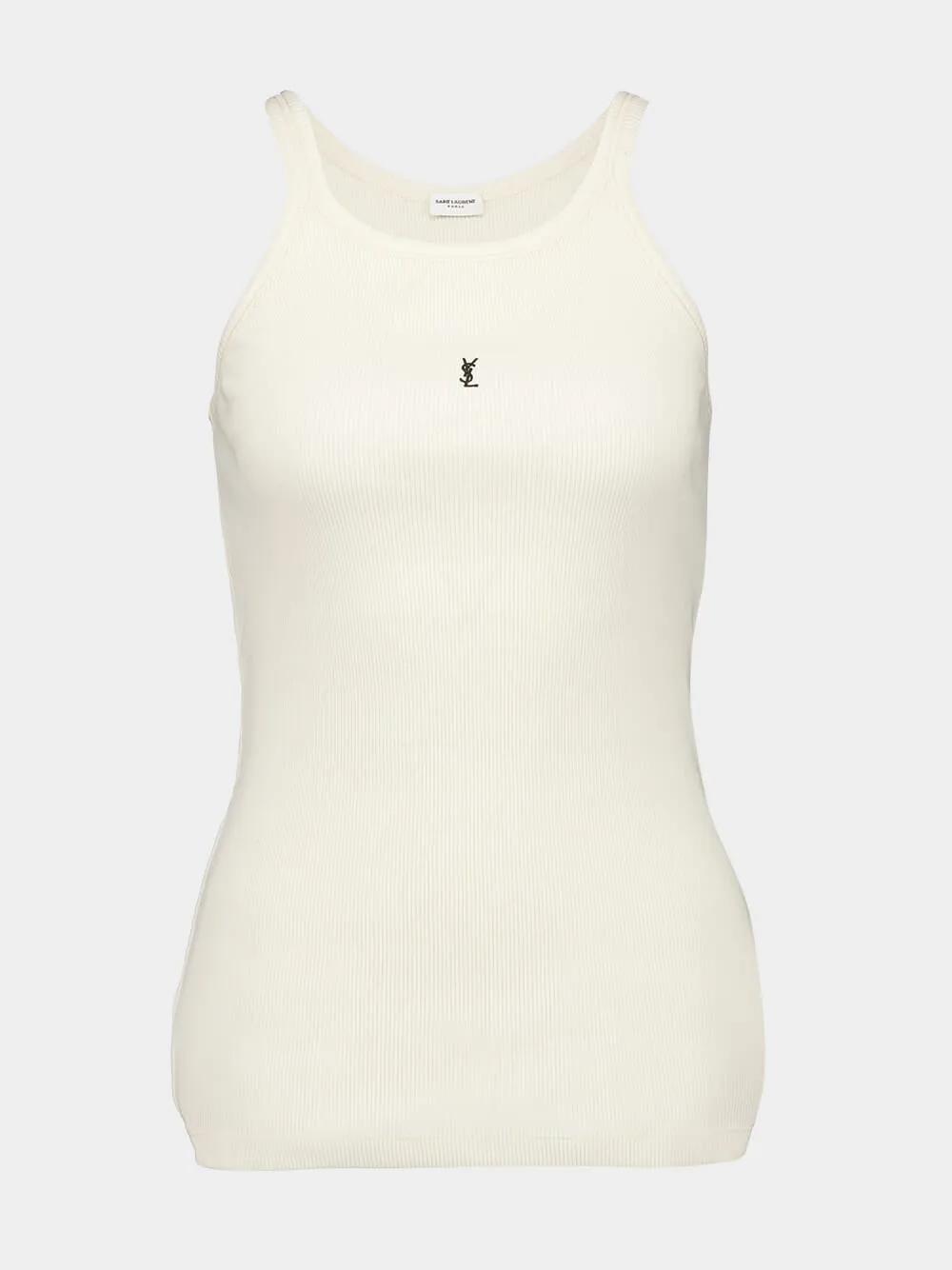 Logo-Embroidered Ribbed Tank Top